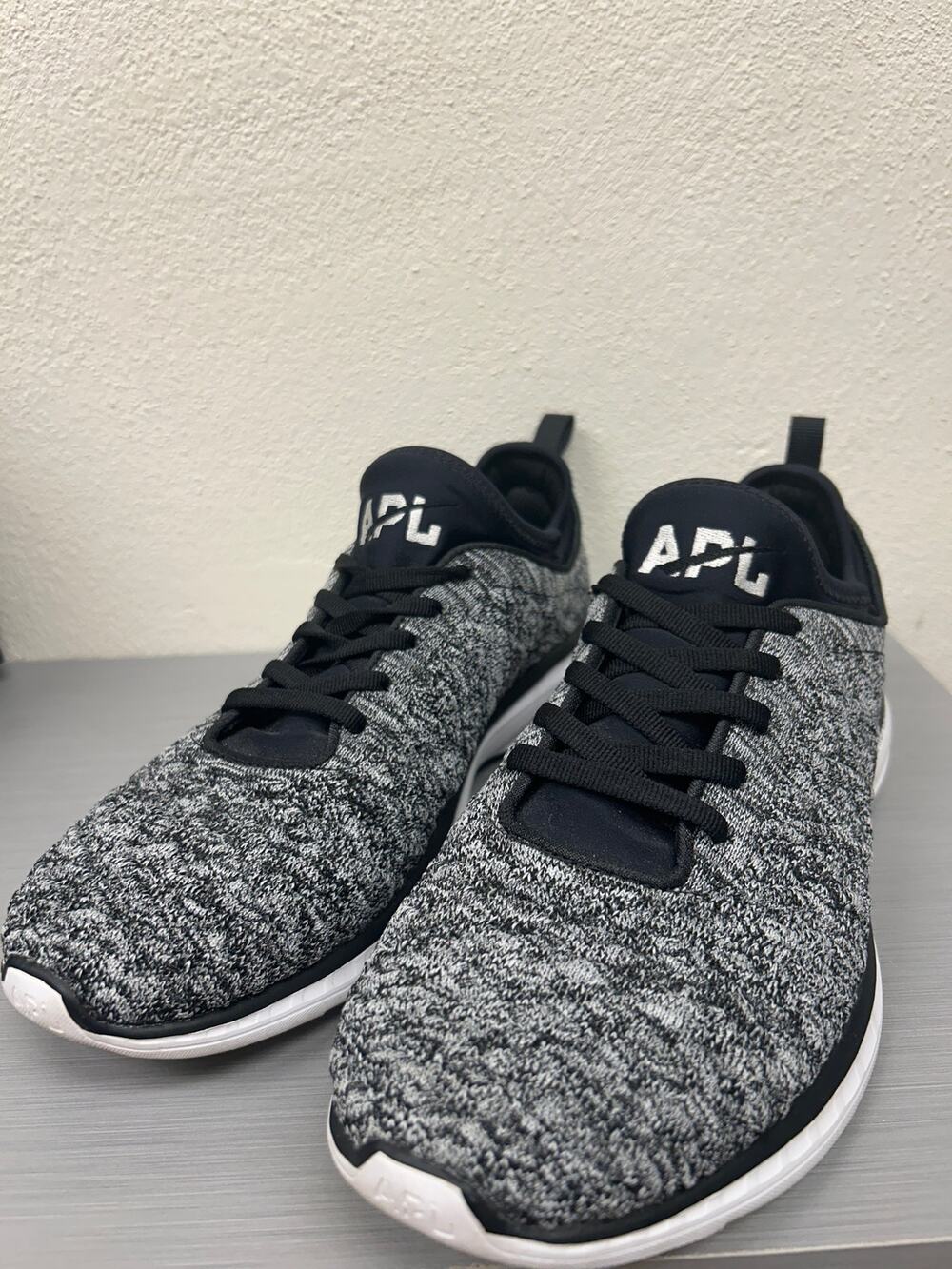 APL Techloom Phantom Black White Athletic Running Shoes Sneakers Size 10 Women